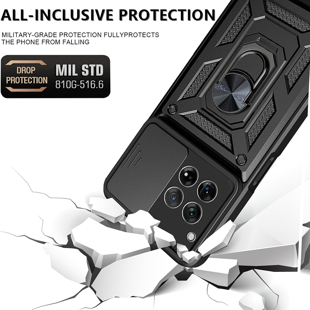 Case for OnePlus 12R, Techsuit, CamShield, Black