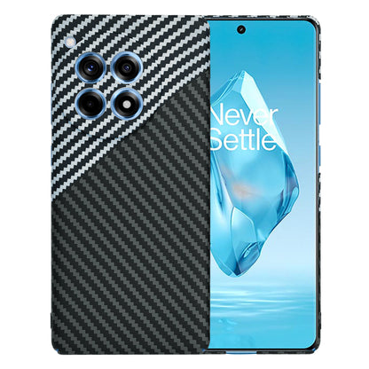 Case for OnePlus 12R, Techsuit, Carbonite FiberShell, Black Gray