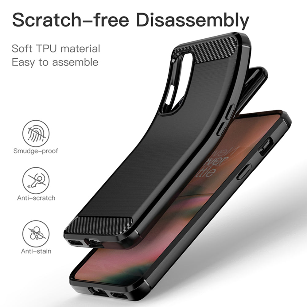 Case for OnePlus Nord 2 5G, Techsuit, Carbon, Black