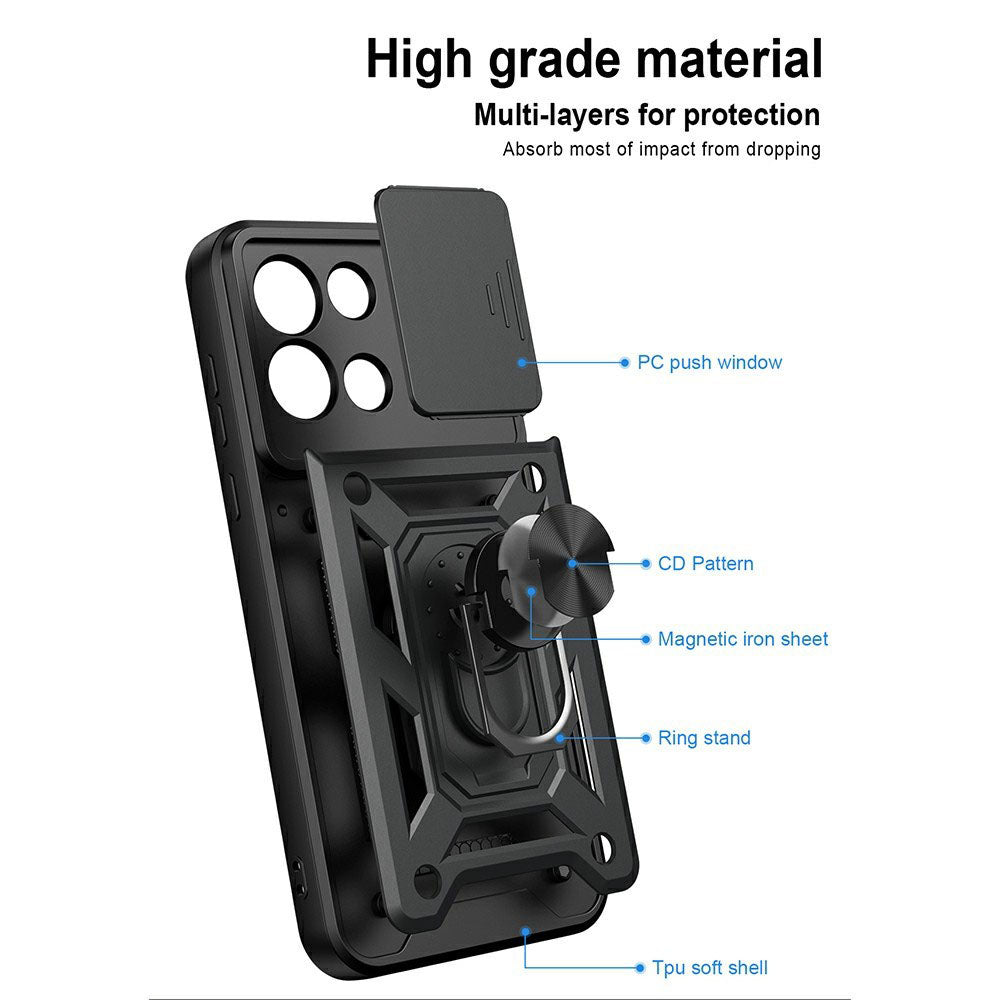 Case for OnePlus Nord 6, Techsuit, CamShield, Black