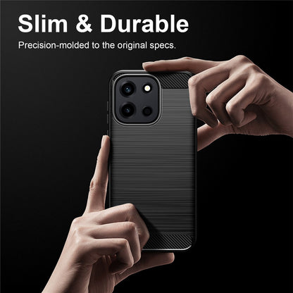 Case for OnePlus Nord 6, Techsuit, Carbon, Black
