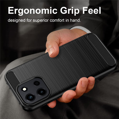 Case for OnePlus Nord 6, Techsuit, Carbon, Black