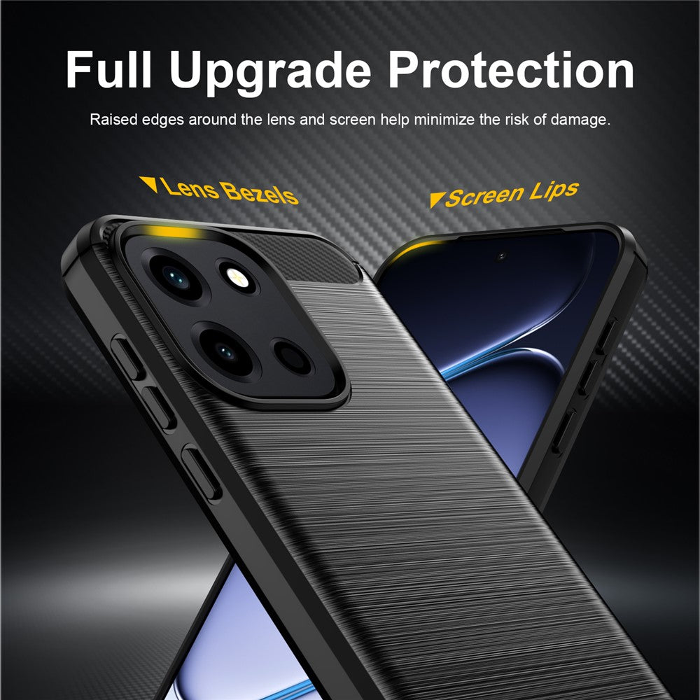 Case for OnePlus Nord 6, Techsuit, Carbon, Black