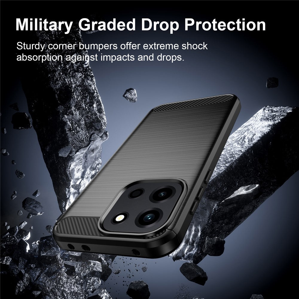 Case for OnePlus Nord 6, Techsuit, Carbon, Black