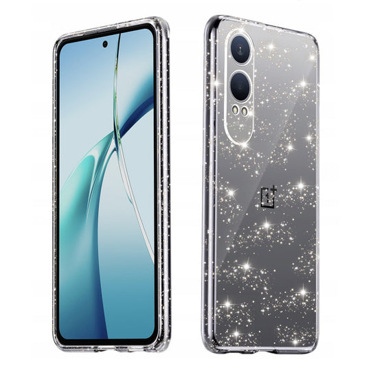 Case for OnePlus Nord CE4 Lite, Techsuit, SparkleSkin, Transparent
