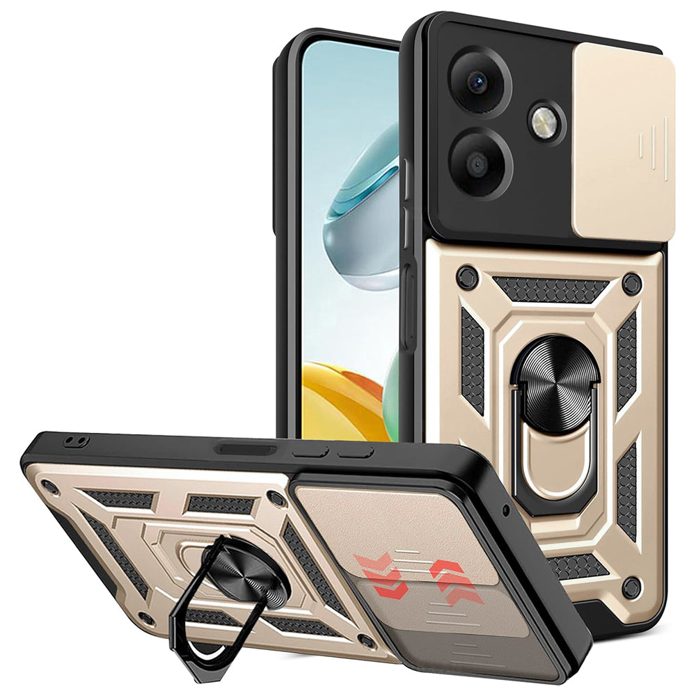 Case for Oppo A3 4G / A3 5G, Techsuit, CamShield, Gold