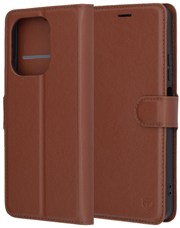 Case for Oppo A5 Pro 4G / A5 Pro, Techsuit, Leather Folio, Brown