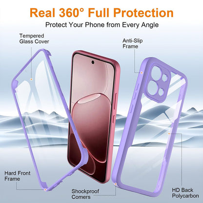 Case for Oppo A6 Pro 5G / A6 Pro 4G, Techsuit, ColorVerse 360, Purple