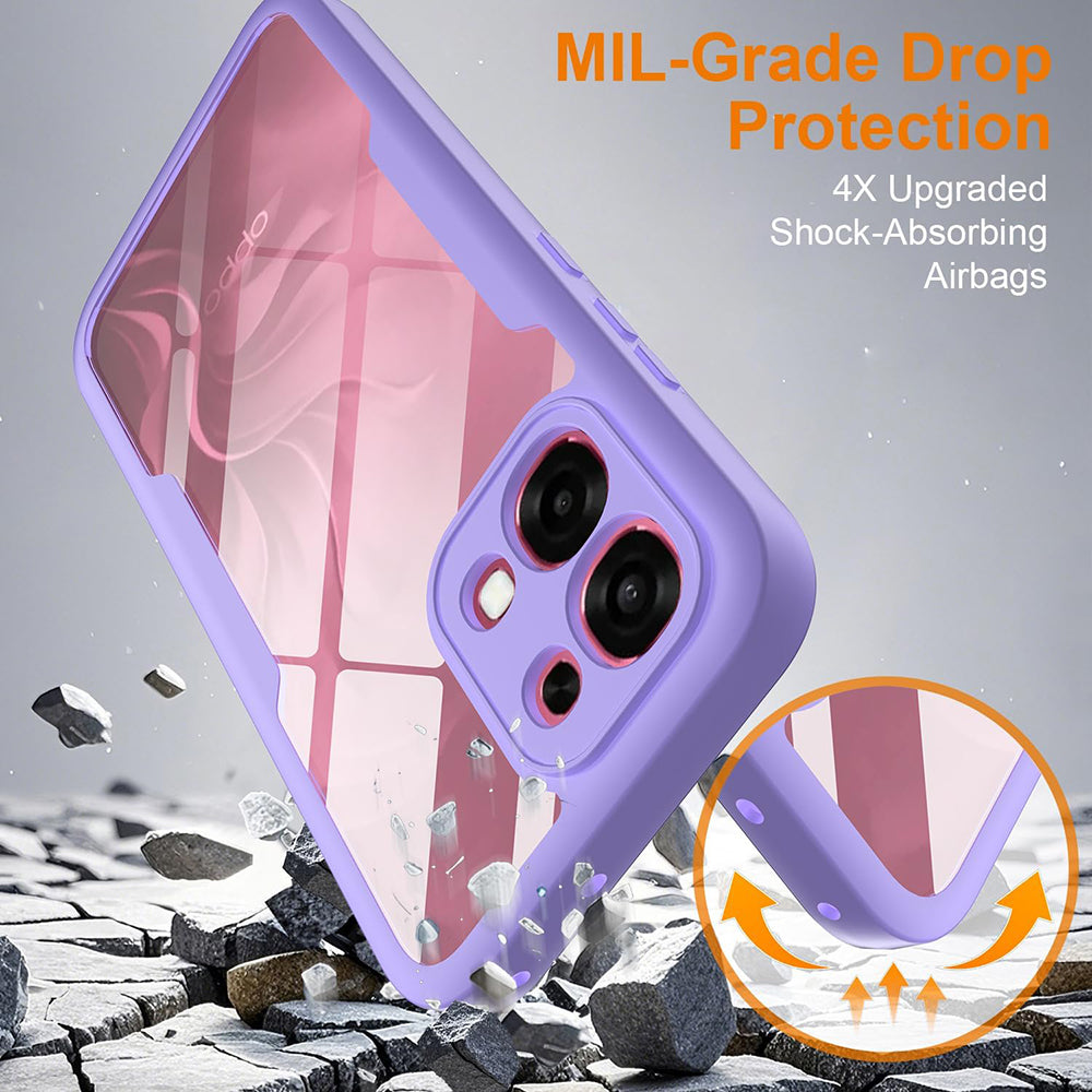 Case for Oppo A6 Pro 5G / A6 Pro 4G, Techsuit, ColorVerse 360, Purple