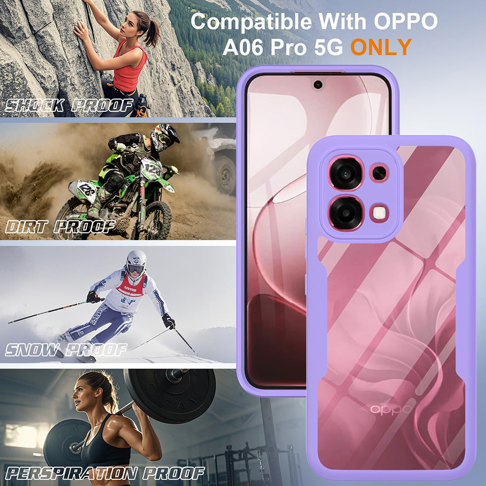 Case for Oppo A6 Pro 5G / A6 Pro 4G, Techsuit, ColorVerse 360, Purple