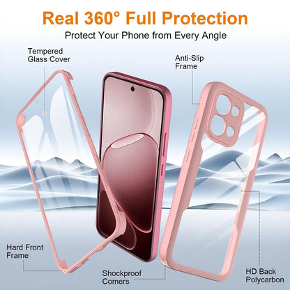 Case for Oppo A6 Pro 5G / A6 Pro 4G, Techsuit, ColorVerse 360, Pink