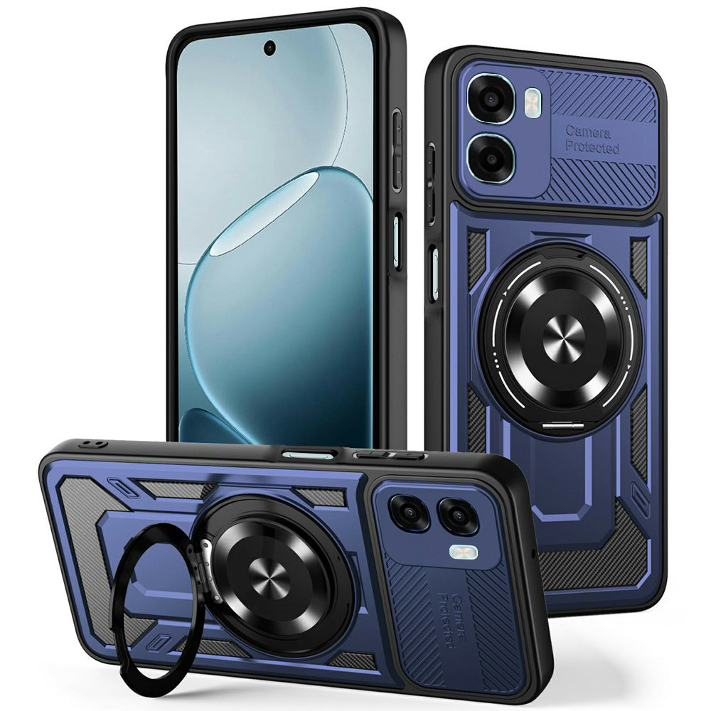 Case for Oppo A6k 4G / A6x 4G / A6x, Techsuit, RuggedCam, Blue
