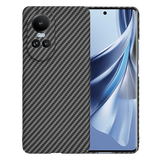 Case for Oppo Reno10 / Reno10 Pro, Techsuit, Carbonite FiberShell, Black