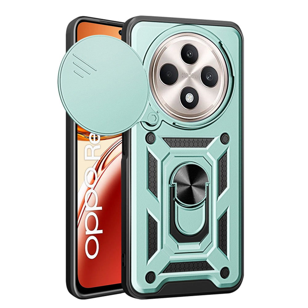 Case for Oppo Reno12 FS 5G / Reno12 FS 4G / Reno12 F 4G / Reno12 F, Techsuit, CamShield, Green