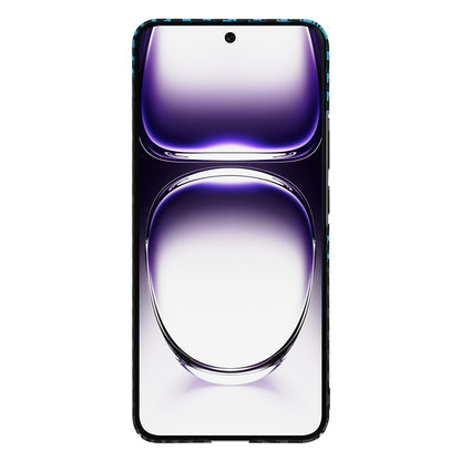 Case for Oppo Reno12, Techsuit, Carbonite FiberShell, Black Blue