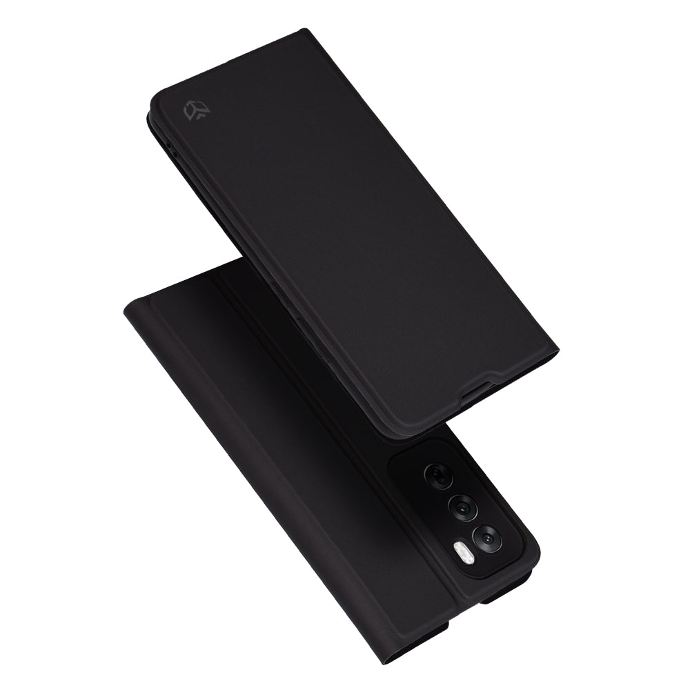 Case for Oppo Reno12, Techsuit, Magskin Book, Black