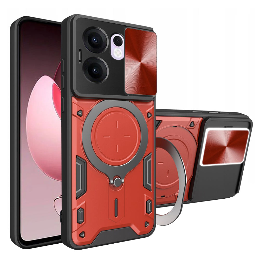 Case for Oppo Reno13 FS 5G / Reno13 F 4G / Reno13 F, Techsuit, CamGuard Pro, Red
