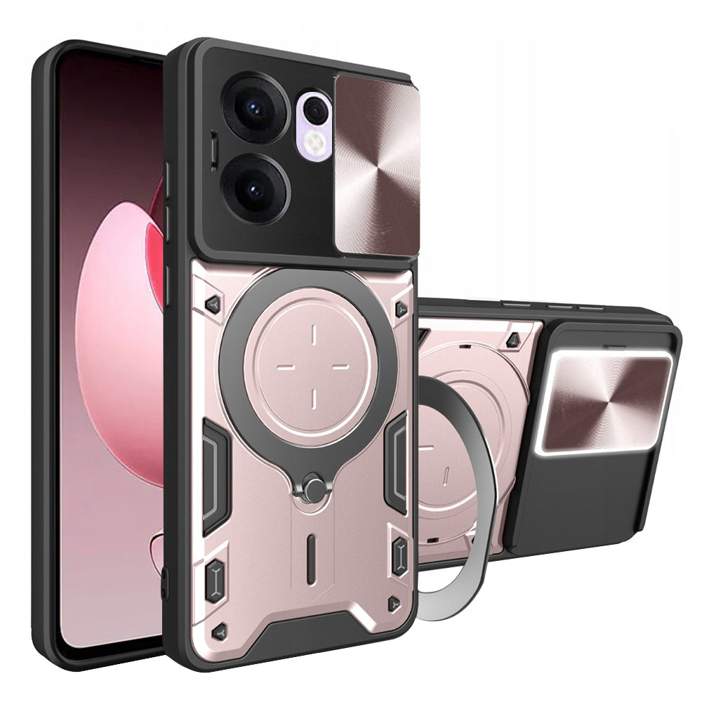 Case for Oppo Reno13 FS 5G / Reno13 F 4G / Reno13 F, Techsuit, CamGuard Pro, Rose Gold