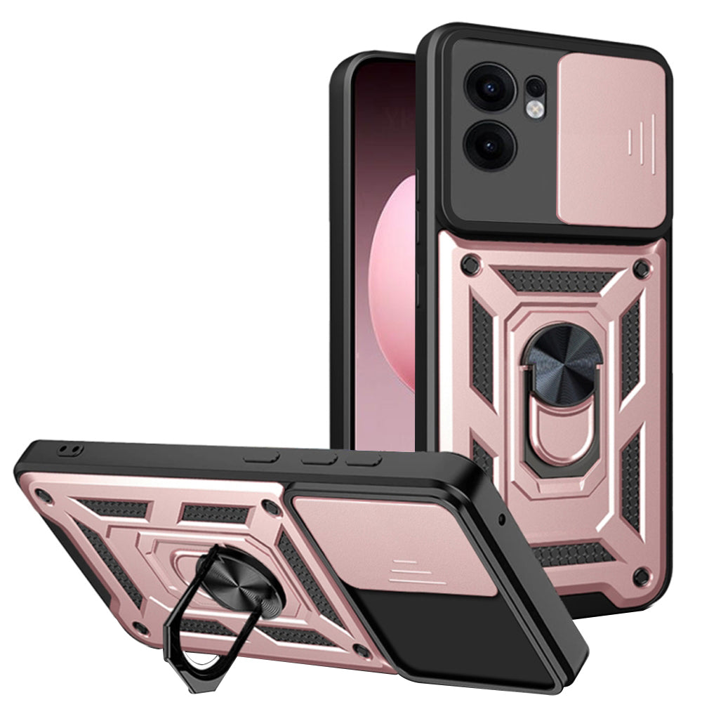 Case for Oppo Reno13 FS 5G / Reno13 F 4G / Reno13 F, Techsuit, CamShield, Pink