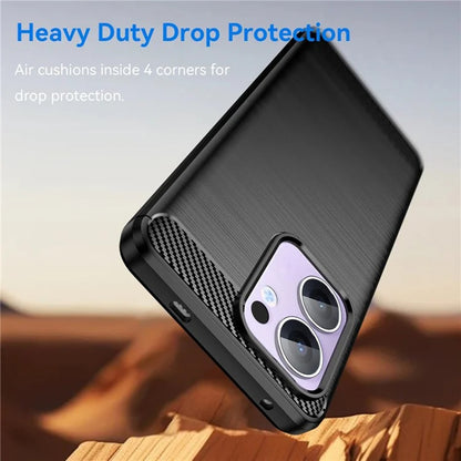 Case for Oppo Reno13 FS 5G / Reno13 F 4G / Reno13 F, Techsuit, Carbon, Black