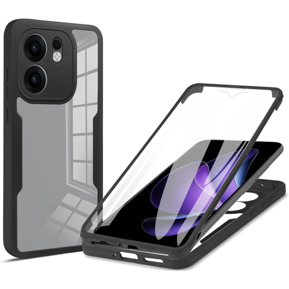 Case for Oppo Reno13 FS 5G / Reno13 F 4G / Reno13 F, Techsuit, ColorVerse 360, Black