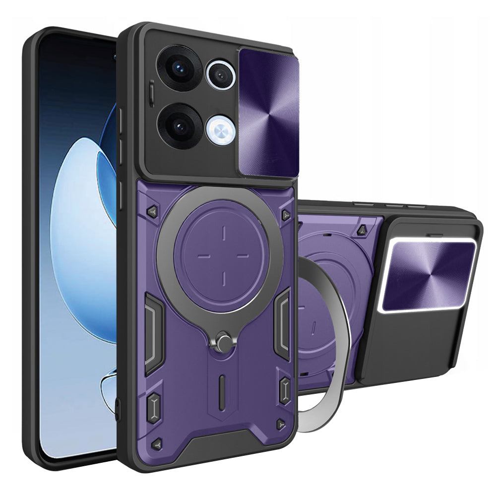 Case for Oppo Reno13, Techsuit, CamGuard Pro, Purple