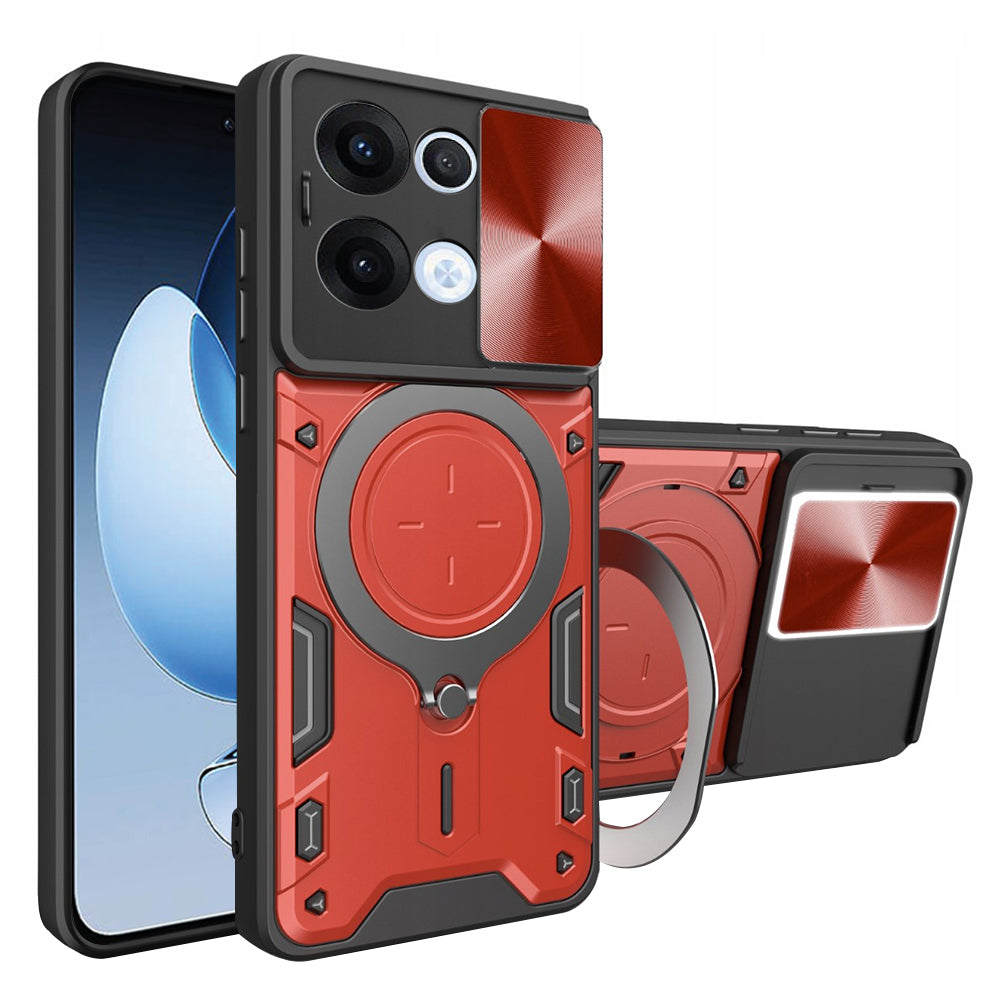 Case for Oppo Reno13, Techsuit, CamGuard Pro, Red