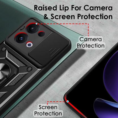 Case for Oppo Reno13, Techsuit, CamShield, Black