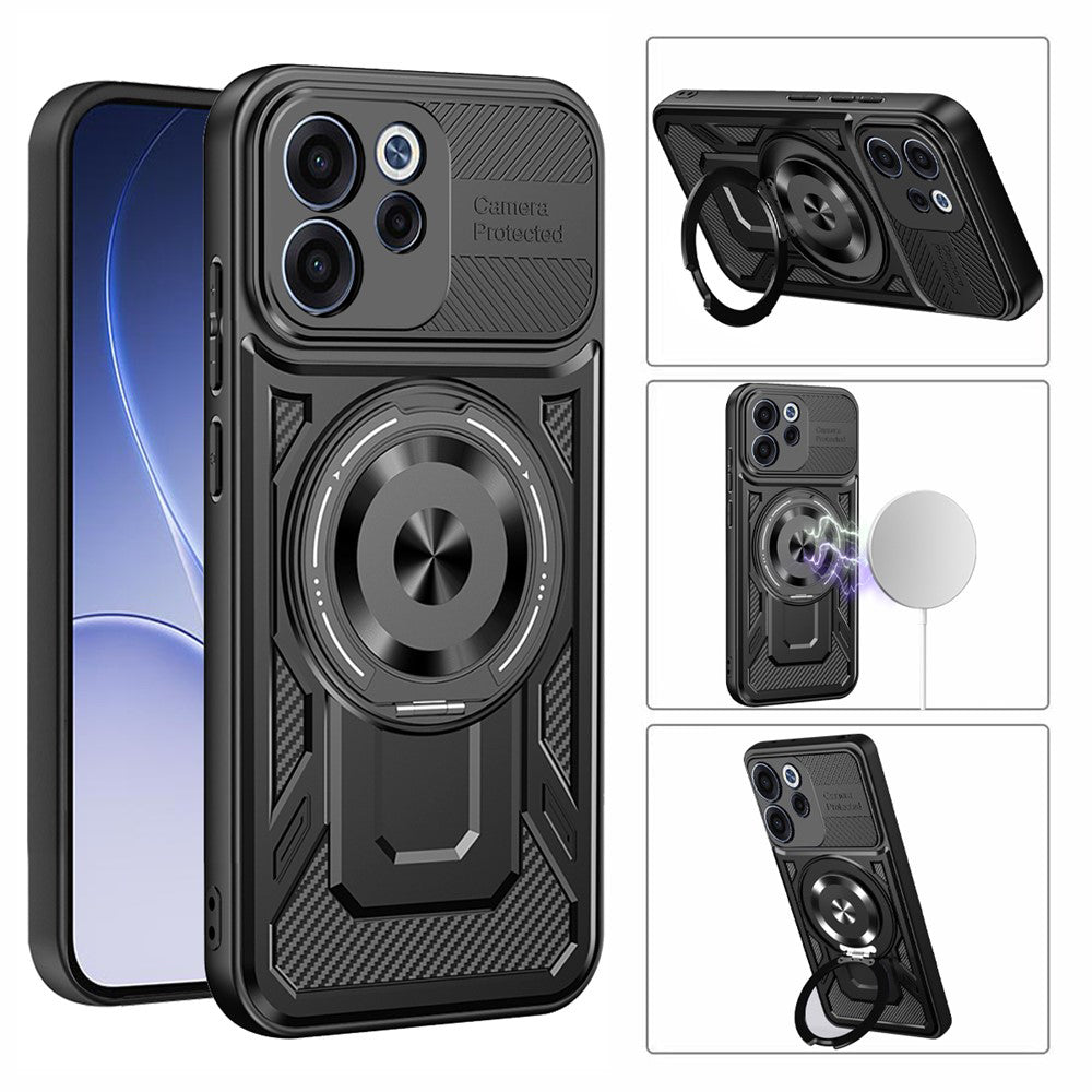 Case for Oppo Reno15 FS / Reno15 F, Techsuit, RuggedCam, Purple