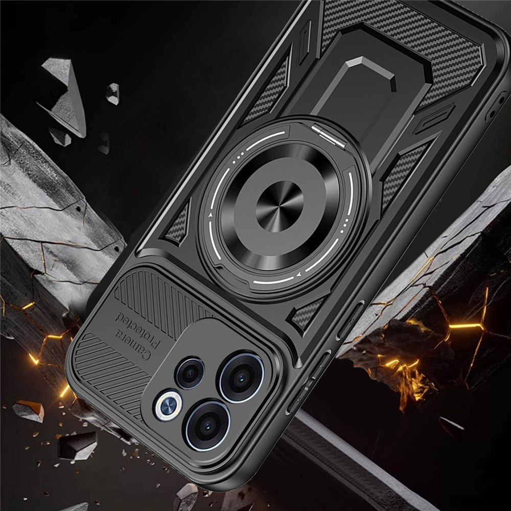 Case for Oppo Reno15 FS / Reno15 F, Techsuit, RuggedCam, Purple