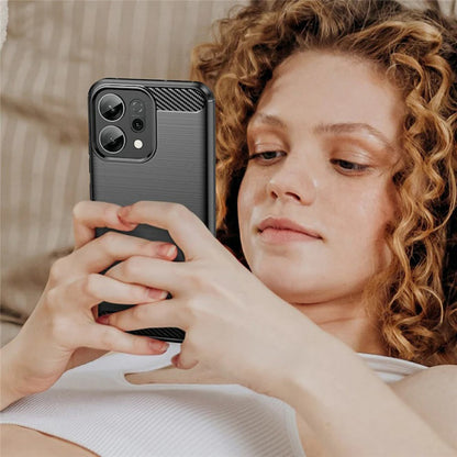 Case for Oppo Reno16 / Reno16 Pro, Techsuit, Carbon, Black