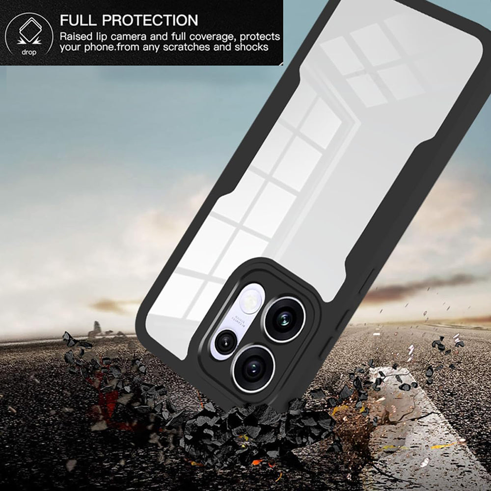 Case for Oppo Reno16 / Reno16 Pro, Techsuit, ColorVerse 360, Black