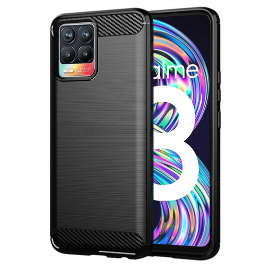 Case for Realme 8 Pro / 8, Techsuit, Carbon, Black