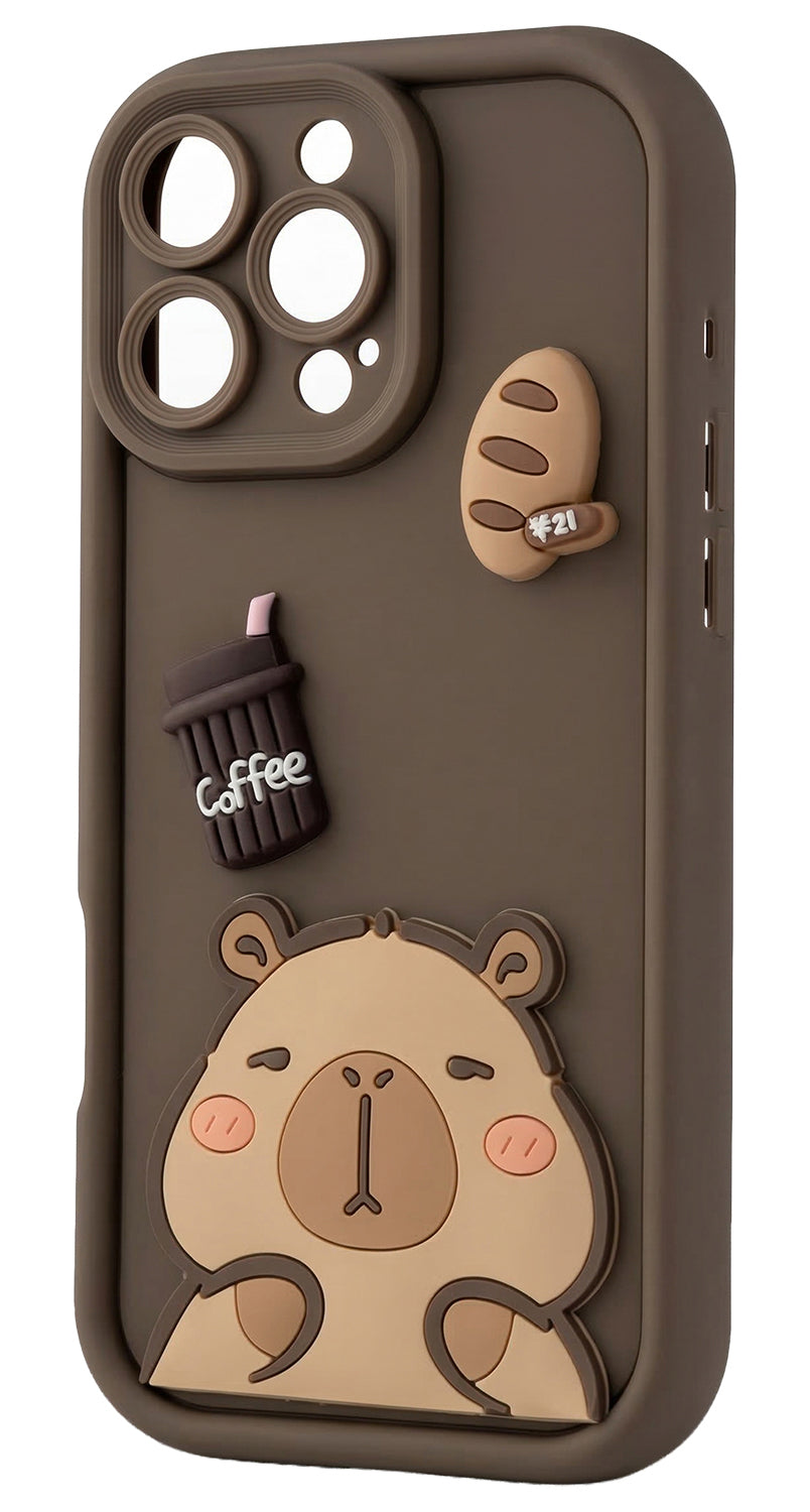 Case for Samsung Galaxy A26 A266, OEM, Ultra Trendy 3D Capybara, Brown