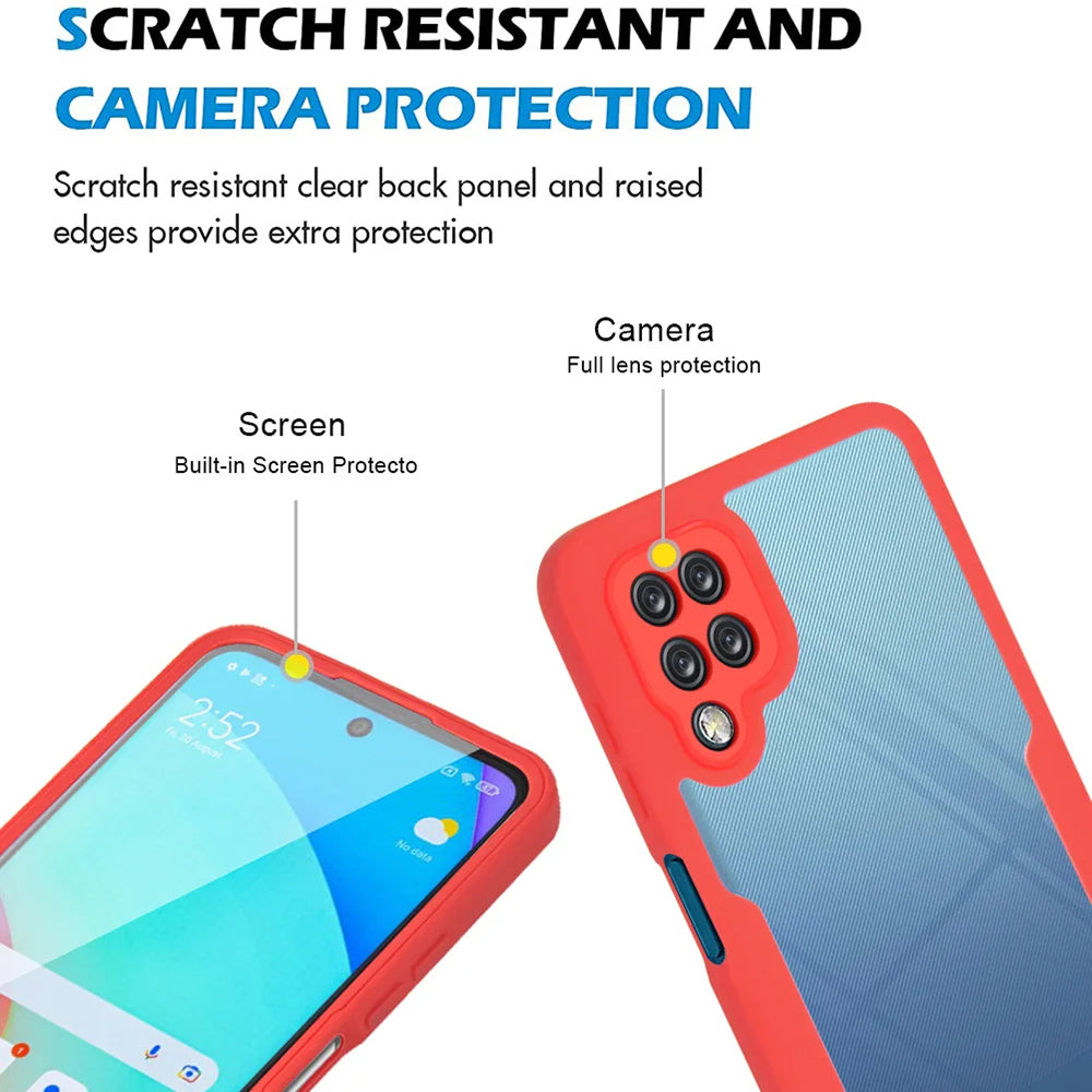 Case for Samsung Galaxy A12 A125, Techsuit, ColorVerse 360, Black