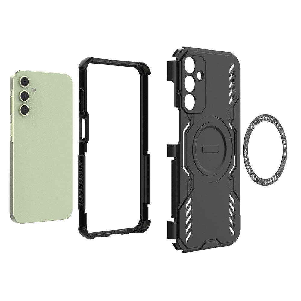 MagSafe Case for Samsung Galaxy A15 5G A156 / A15 A155, Techsuit, ArmorMag, Black