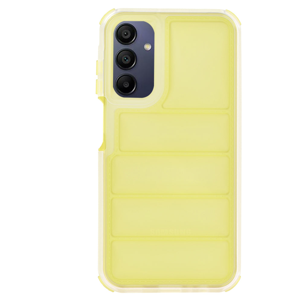 Case for Samsung Galaxy A15 5G A156 / A15 A155, Techsuit, Wave Shield, Yellow