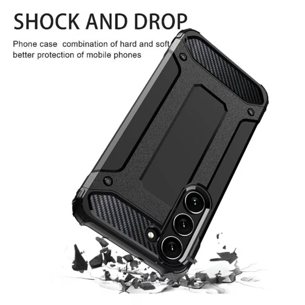 Case for Samsung Galaxy A16 5G A166 / A16 4G A165, Techsuit, Hybrid Armor, Black