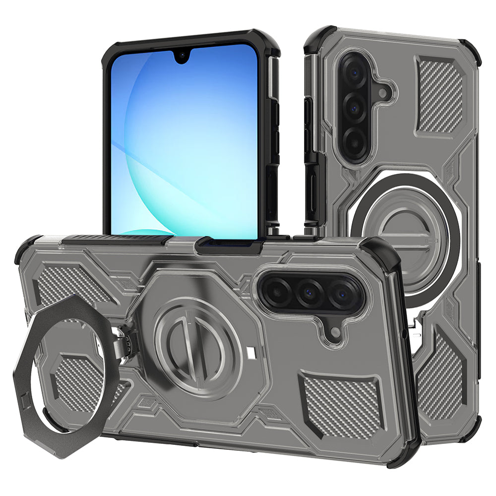 Case for Samsung Galaxy A17 4G / A17 5G, Techsuit, Carbon Shield Pro, Light Black