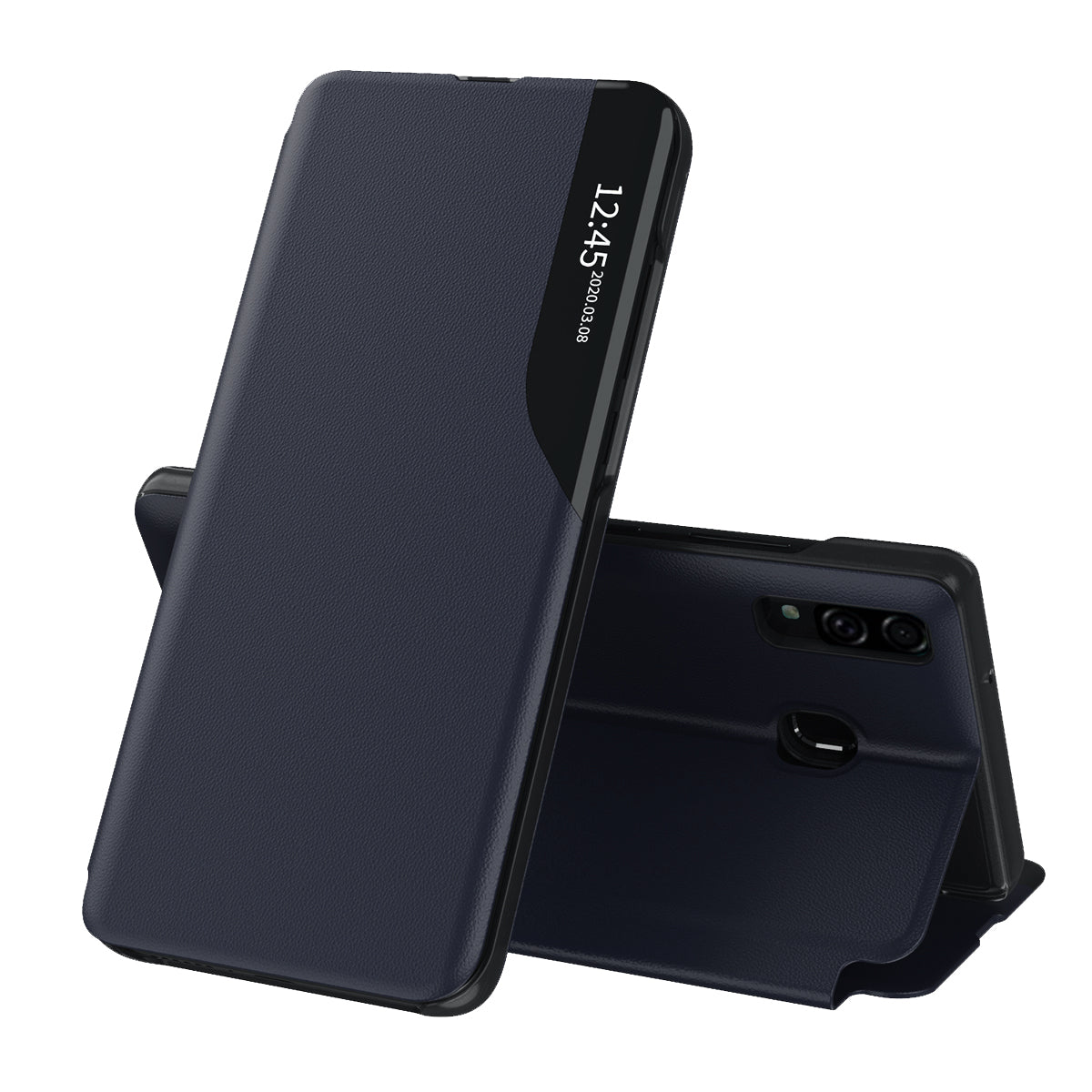 Case for Samsung Galaxy A20e A202, Techsuit, eFold, Dark Blue