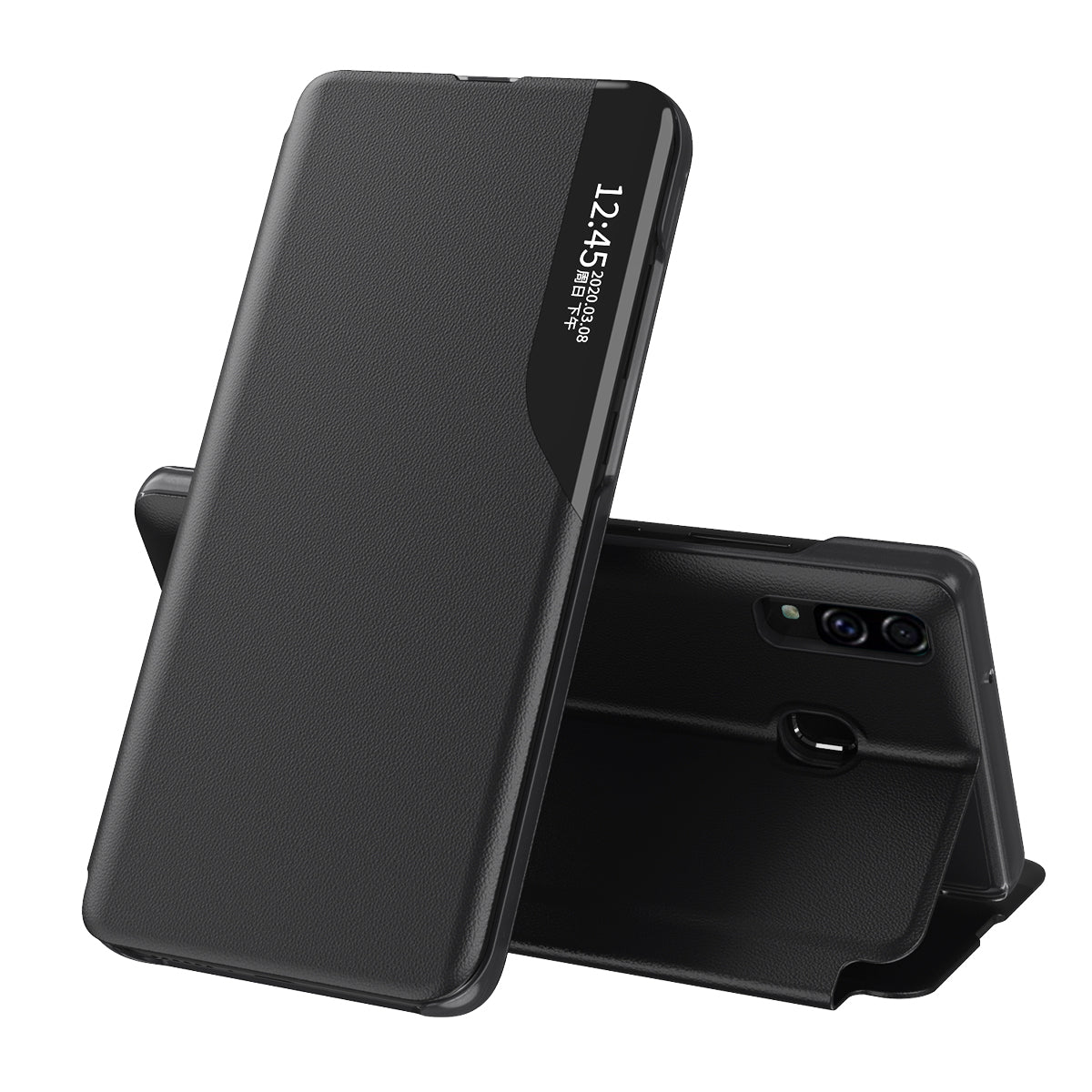 Case for Samsung Galaxy A20e A202, Techsuit, eFold, Black