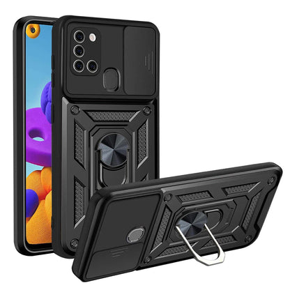 Case for Samsung Galaxy A21s A217, Techsuit, CamShield, Black