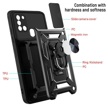 Case for Samsung Galaxy A21s A217, Techsuit, CamShield, Black