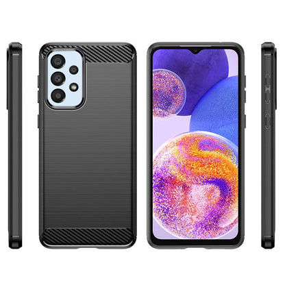 Case for Samsung Galaxy A23 5G A236 / A23 A235, Techsuit, Carbon, Black