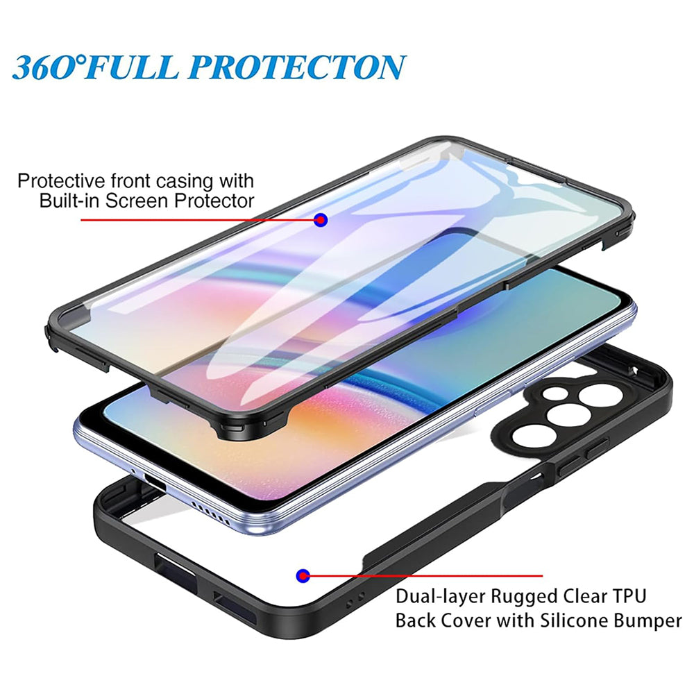 Case for Samsung Galaxy A25 A256, Techsuit, ColorVerse 360, Black