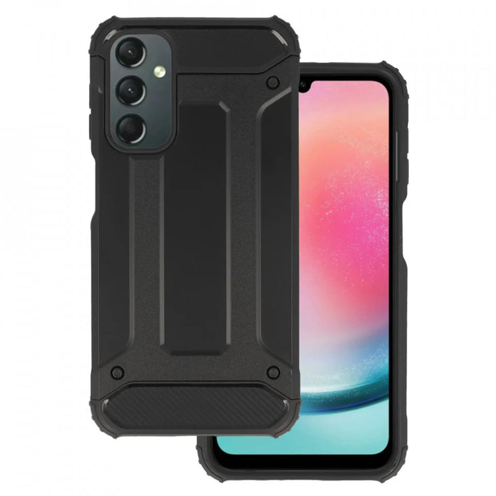 Case for Samsung Galaxy A25 A256, Techsuit, Hybrid Armor, Black