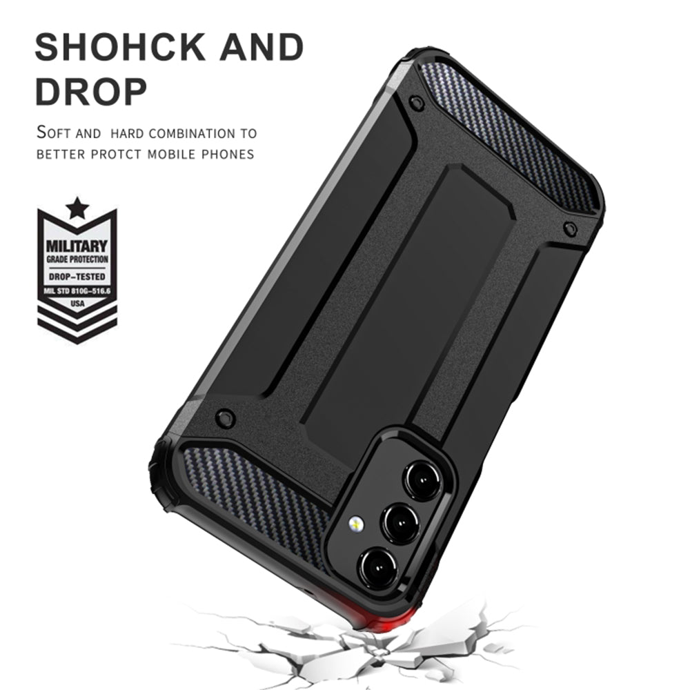 Case for Samsung Galaxy A25 A256, Techsuit, Hybrid Armor, Black