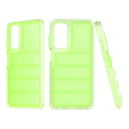 Case for Samsung Galaxy A25 A256, Techsuit, Wave Shield, Green