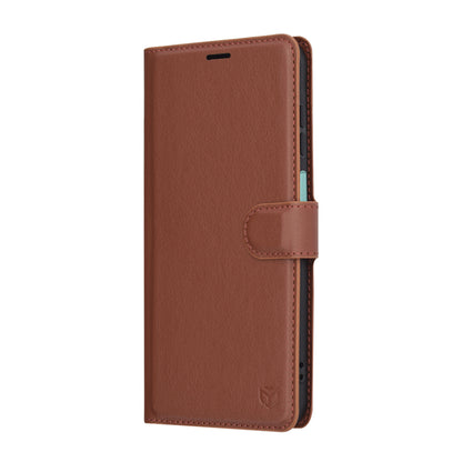Case for Samsung Galaxy A26 A266, Techsuit, Leather Folio, Brown