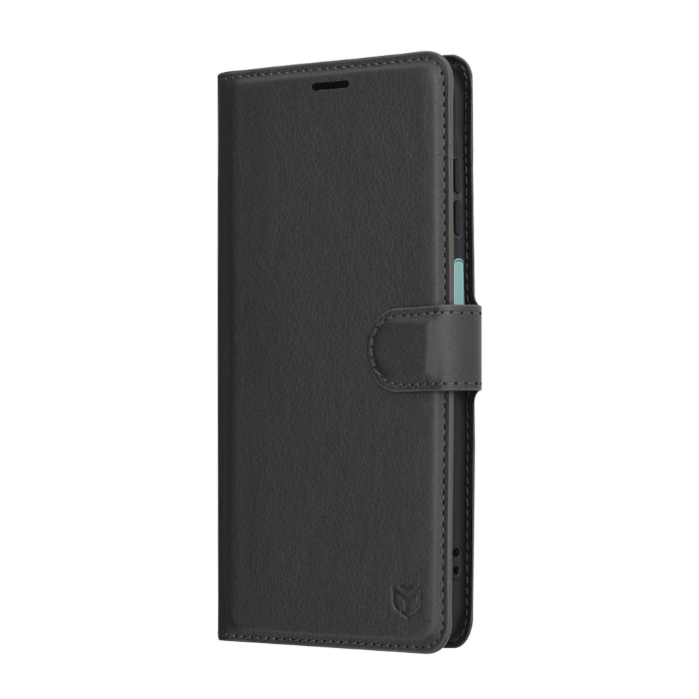 Case for Samsung Galaxy A26 A266, Techsuit, Leather Folio, Black